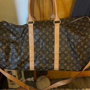 Louis Vuitton Monogram Duffel in Brown and Tan